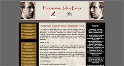 Desktop Screenshot of fondazionejuliusevola.it